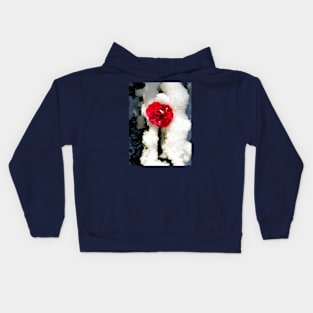 Snowy Roses Kids Hoodie